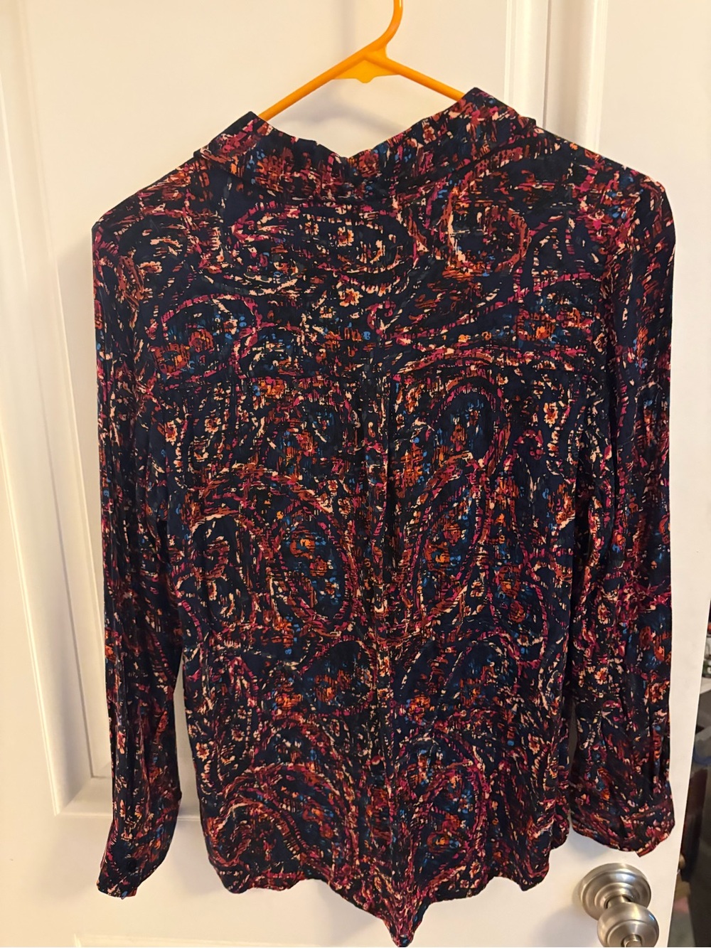 Liverpool Los Angeles Paisley Button Down Blouse - Picture 10 of 16
